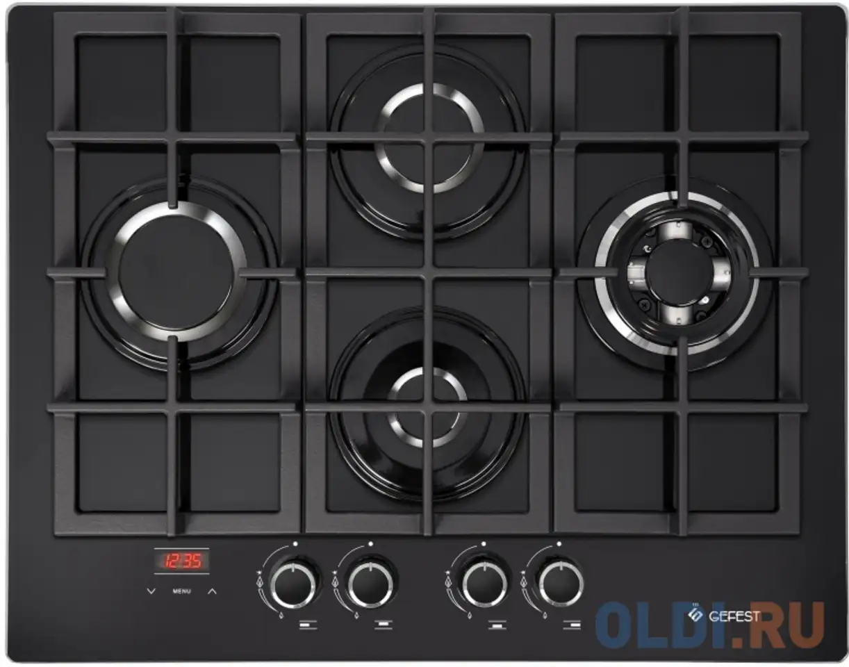 Варочная панель газовая gefest pvg 2231-02 p3 черный, фотография 1
