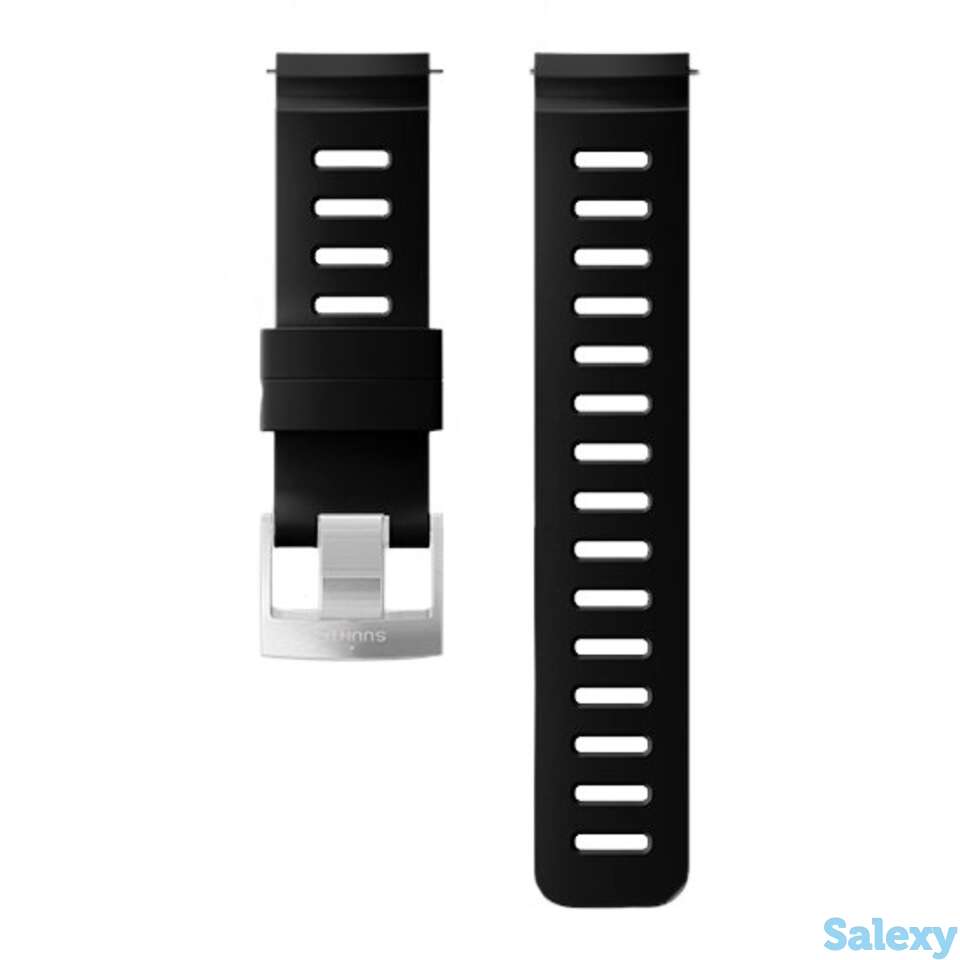 Ремешок силиконовый для d5, черный, стальная застежка, фотография 1