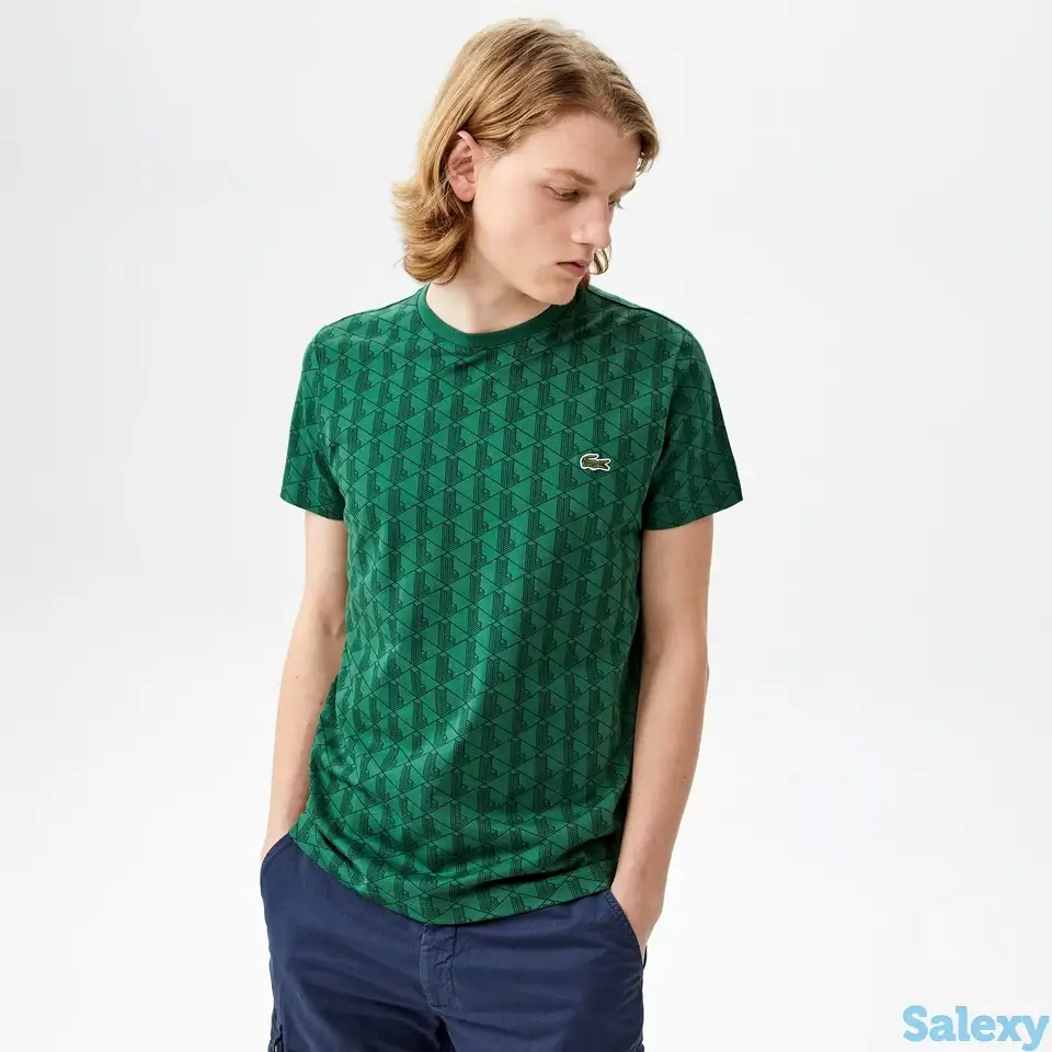Мужская футболка lacoste oversize fit из хлопка, фотография 1