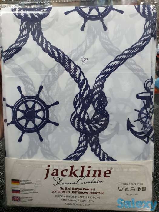 Шторка для ванной и душа, Турция, c якорем, фотография 4