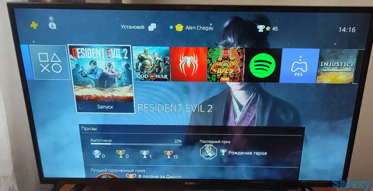 Sony PlayStation 4 Slim {500 GB) + 10 игр + Аккаунт, фотография 2