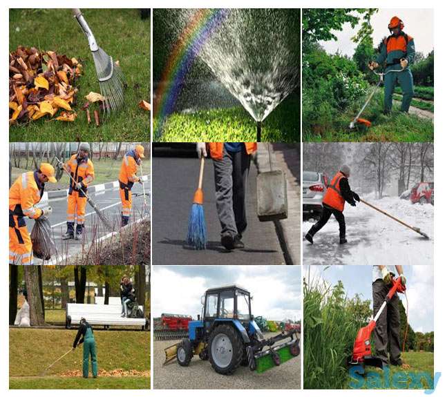 Уборка территории,улицы в Астане, фотография 1