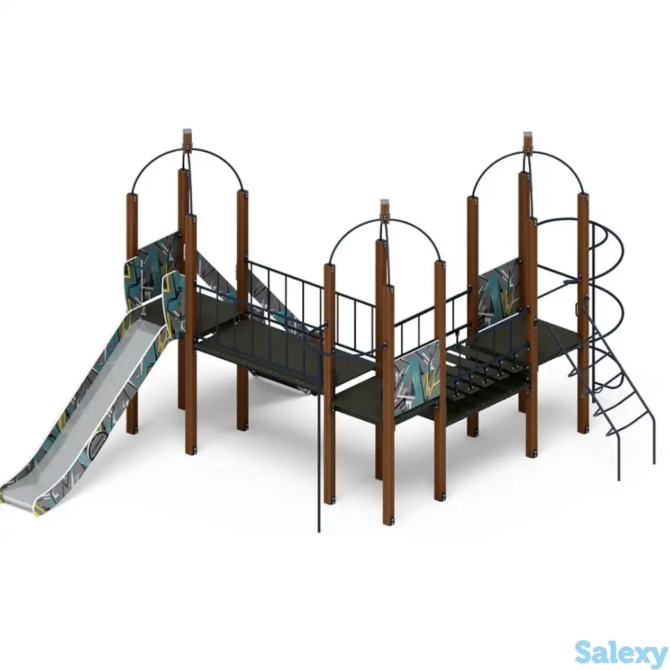 Навина (техно-голубой) - дик 2.09.06-01 - игровой комплекс h=1500, фотография 2