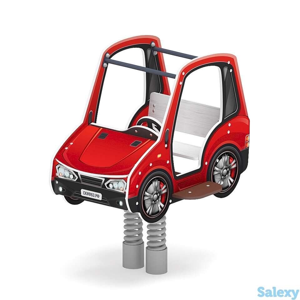 Качалка на пружине машинка (средняя) ио 23.03.01-03, фотография 1