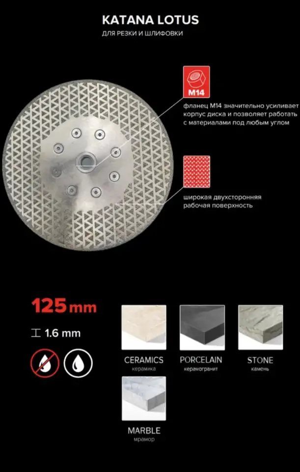 Диск для резки и шлифования-KATANA LOTUS, фотография 3