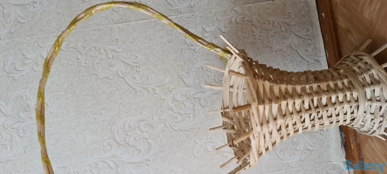 Продам плетеную корзину для цветов, фотография 1