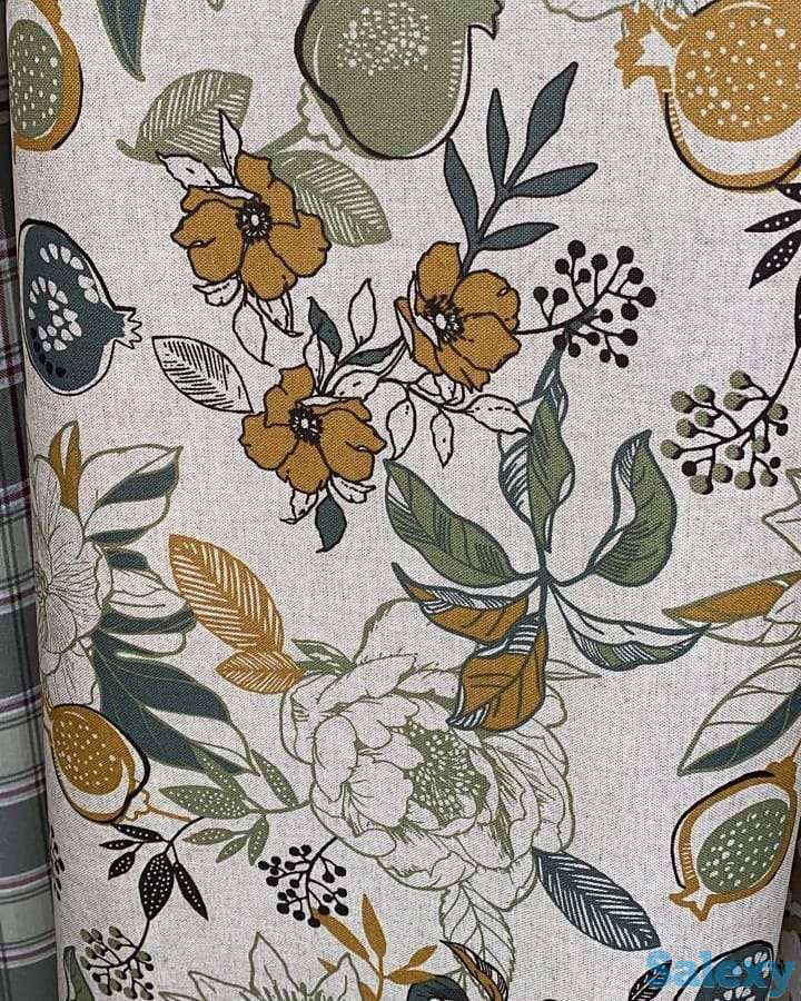 Бежевая итальянская скатерть с тефлоновым покрытием с гранатами, фотография 8