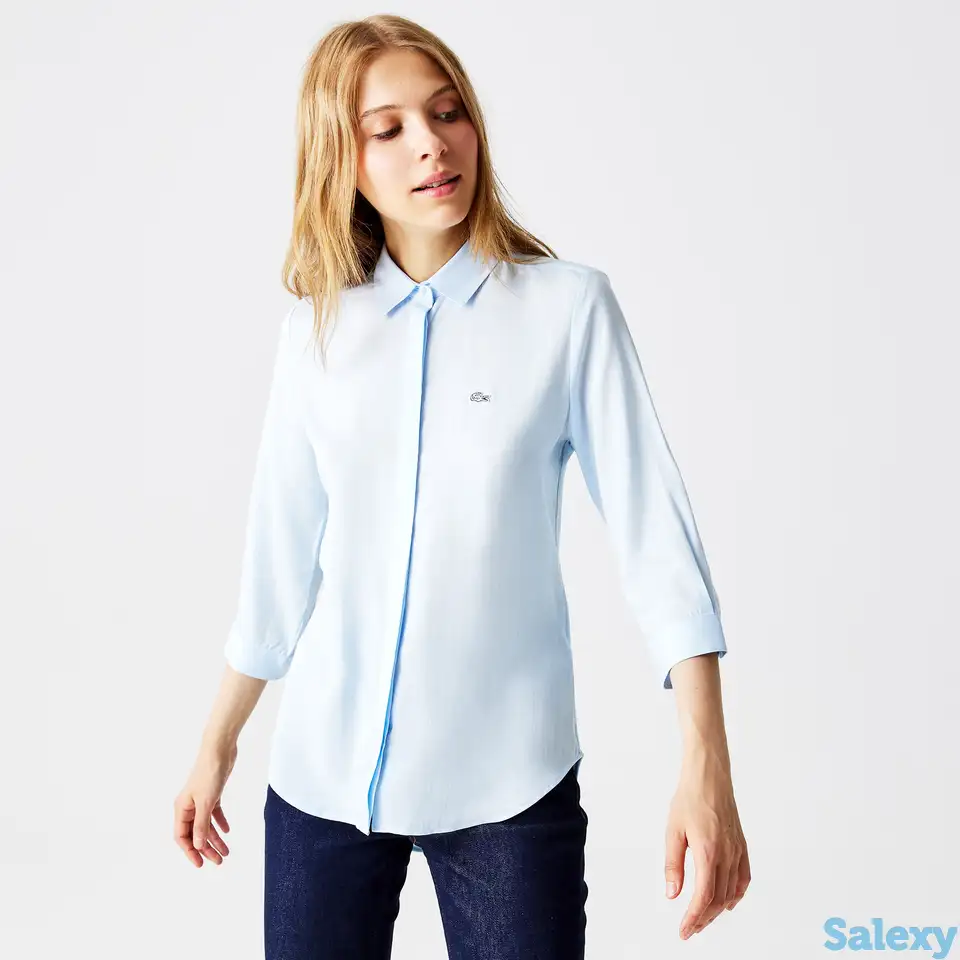 Женская рубашка lacoste slim fit, фотография 1