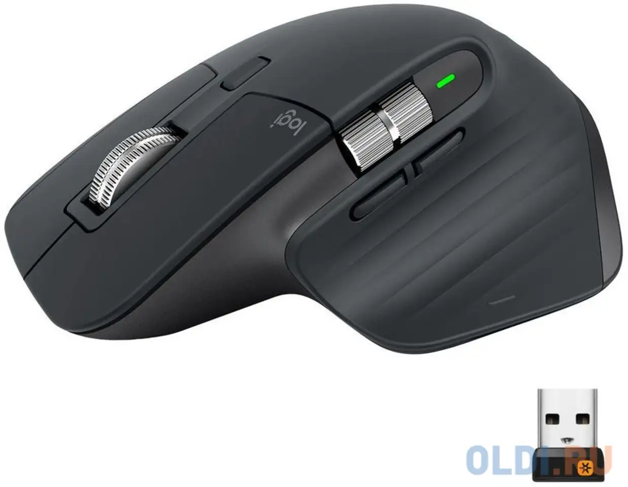 Logitech мышь беспроводная mx master 3, оптическая, 4000 dpi, bluetooth/радио, li-pol,, фотография 1
