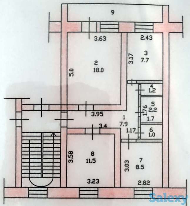 3-комнатная в кирпичном доме (продам), фотография 1