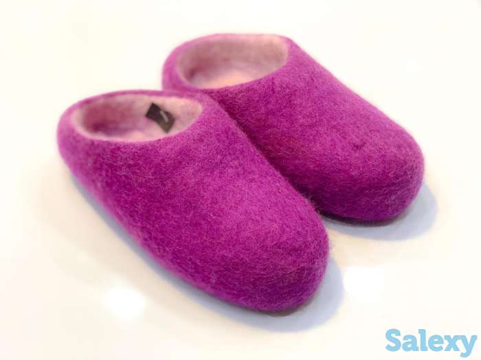 Тапочки домашние 100% шерсть класса люкс, фотография 2