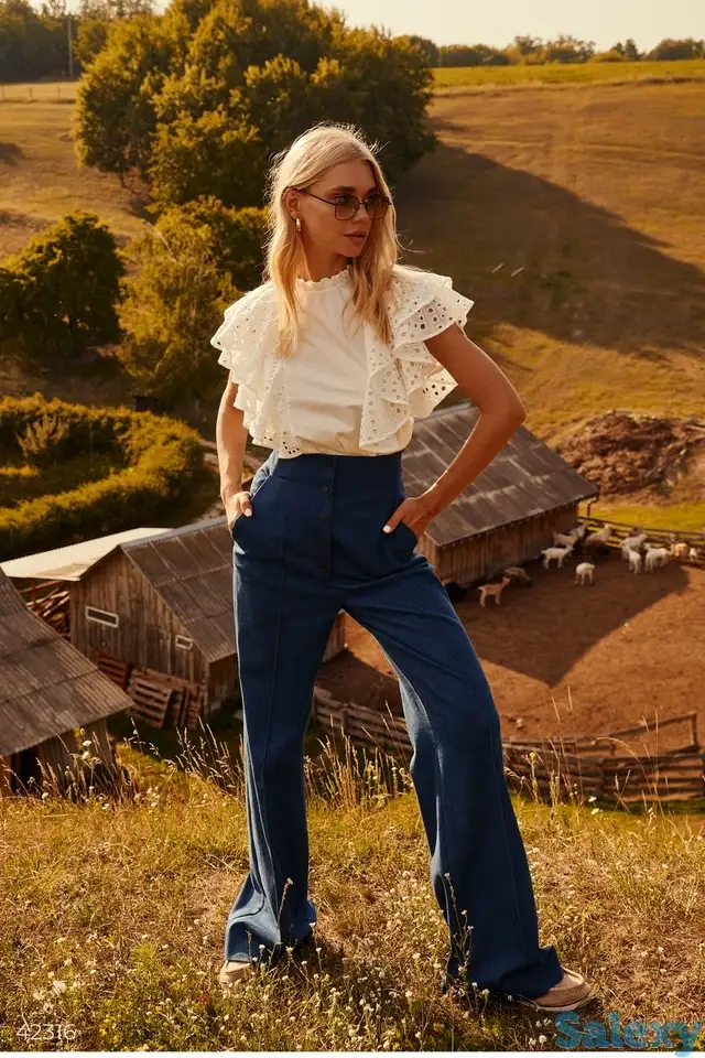 Блуза с воздушными воланами, фотография 1