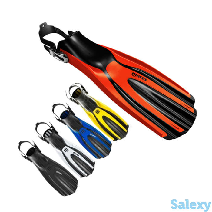 Ласты регулируемые mares avanti superchannel oh - цв.черный. с эласт.фиксатором, фотография 1