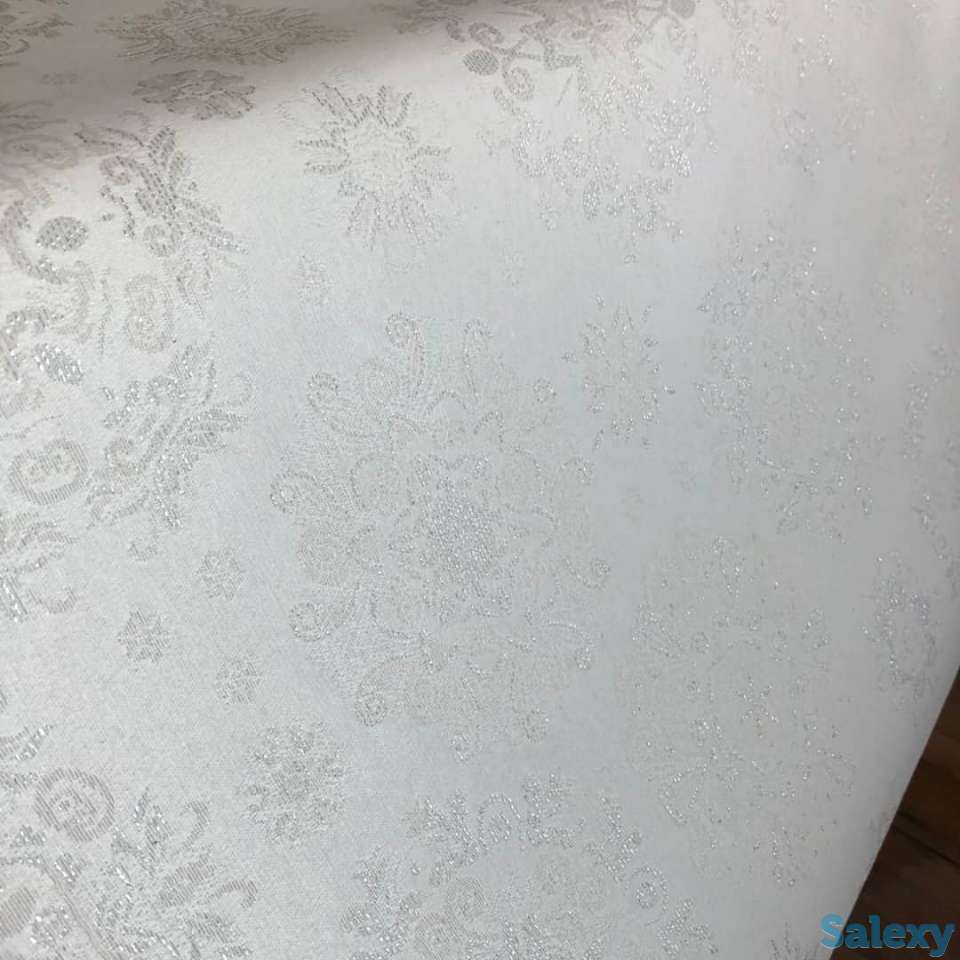 Скатерть тефлоновое покрытие, люрексом из Испании Murillo Plata 160 см, фотография 3