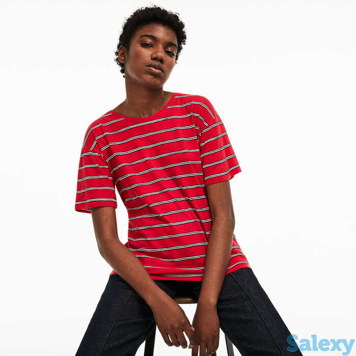 Женская футболка lacoste с круглым вырезом, фотография 1