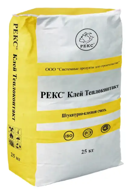 Клей Теплоконтакт - ПОЛИМЕРЦЕМЕНТНАЯ ШТУКАТУРНО-КЛЕЕВАЯ СМЕСЬ ДЛЯ МОНТАЖА СИСТЕМ УТЕПЛЕНИЯ, фотография 1