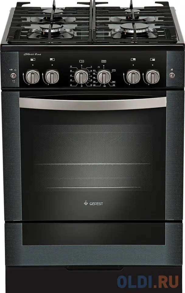 Газовая плита gefest пг 6500-02 0044 черный, фотография 1