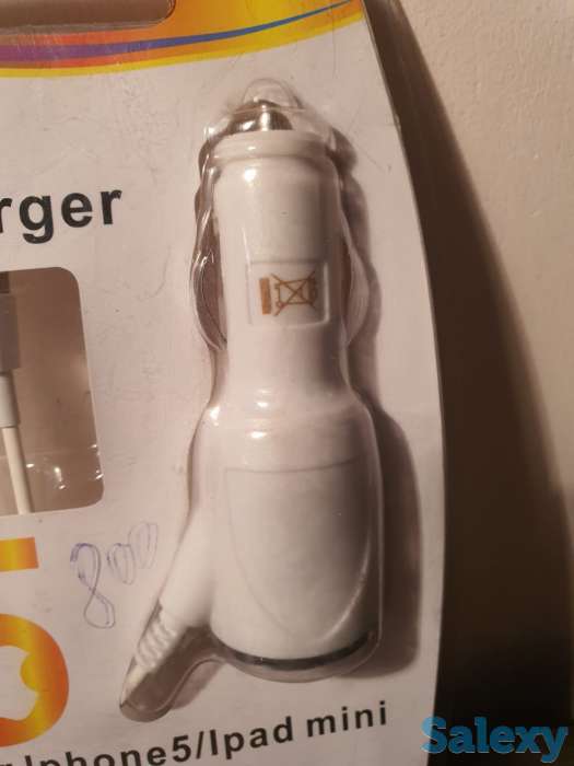 Автомобильное зарядное устройство iphone 5 ipad mini ipod зарядка, фотография 1