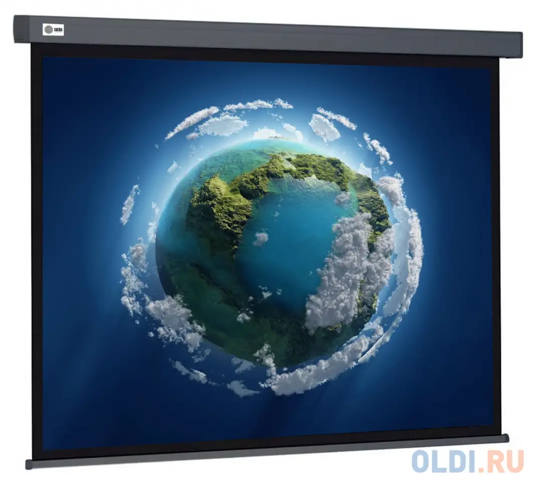 Экран cactus 187x332см wallscreen cs-psw-187x332-sg 16:9 настенно-потолочный рулонный серый, фотография 1