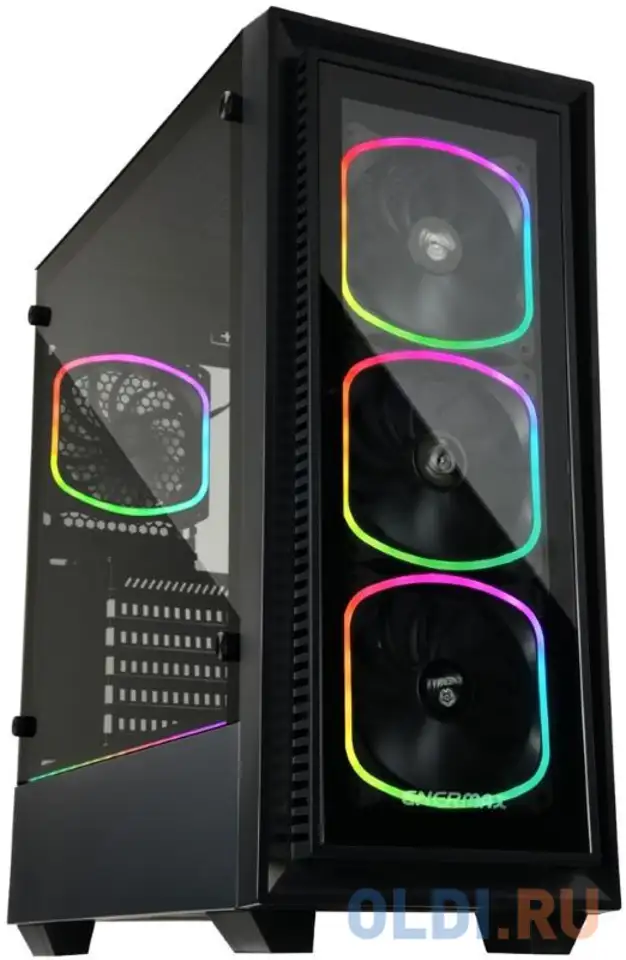 Корпус atx enermax eca-sf30-m1bb-argb без бп чёрный, фотография 1