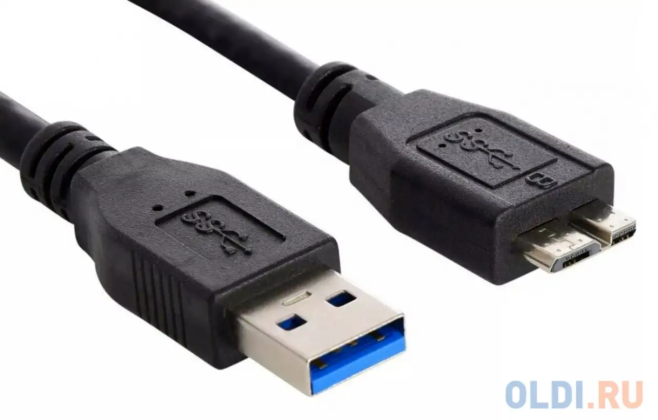 Кабель buro mk30-am-1.5 micro usb 3.0 b (m) usb a(m) 1.5м, фотография 1