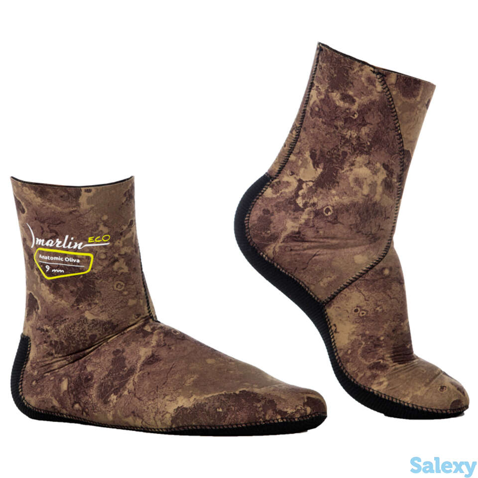 Носки marlin anatomic oliva eco, неоп., 7mm, фотография 1