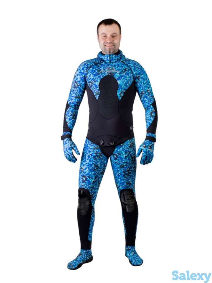 Гидрокостюм scorpena c3 - 3 мм blue camo, фотография 1