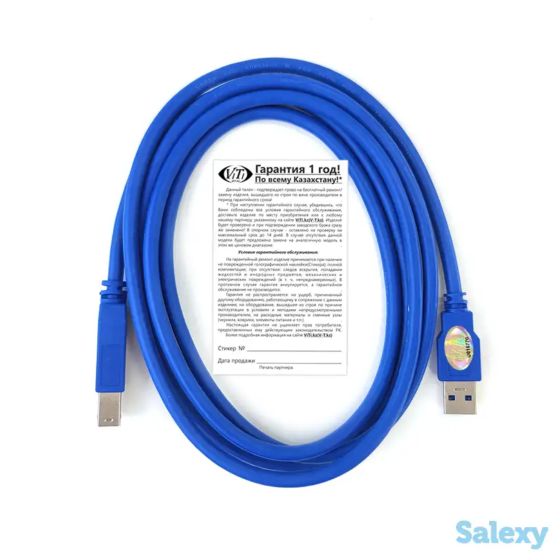 Кабель ViTi U3AMBM 1.8m для принтера оптом, фотография 2