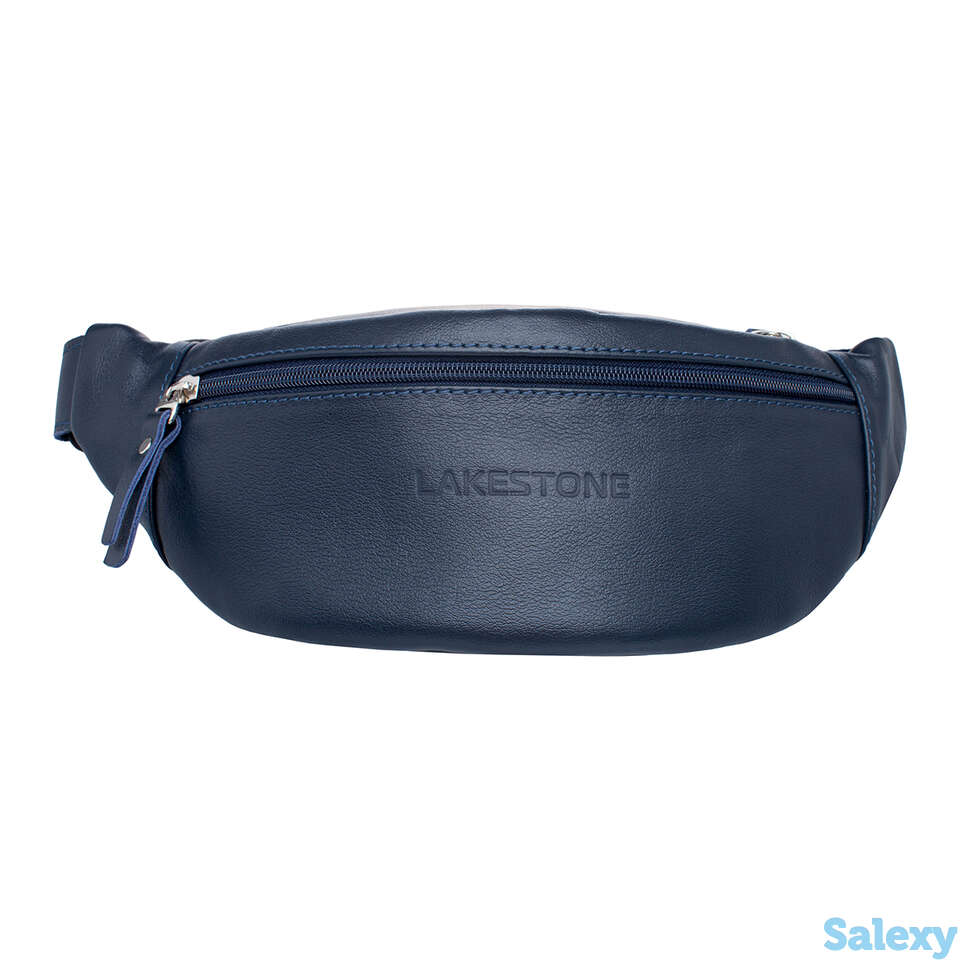 Кожаная поясная сумка ellis dark blue, фотография 2