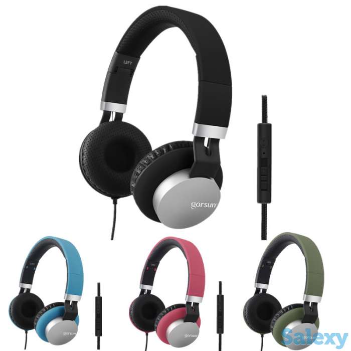 Продам проводные полноразмерные наушники - гарнитура со встроенным микрофоном, фотография 1