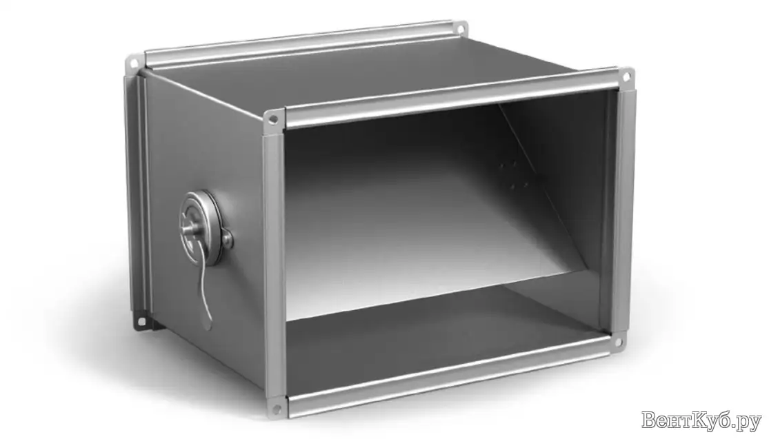 Клапан дроссель, воздушный; обратный..., Размер: 400; 500... мм, Толщина: 0,5; 0,7... мм, фотография 1