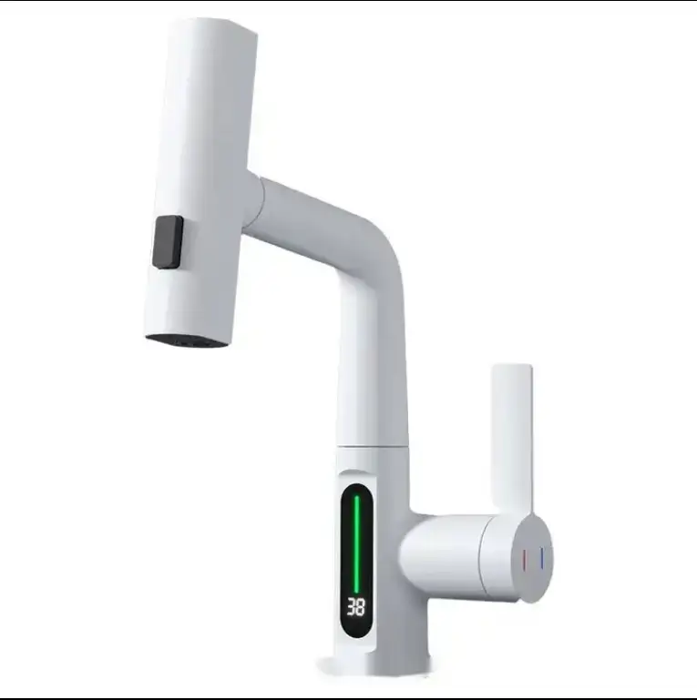 Смеситель с дисплеем выдвижной, фотография 2