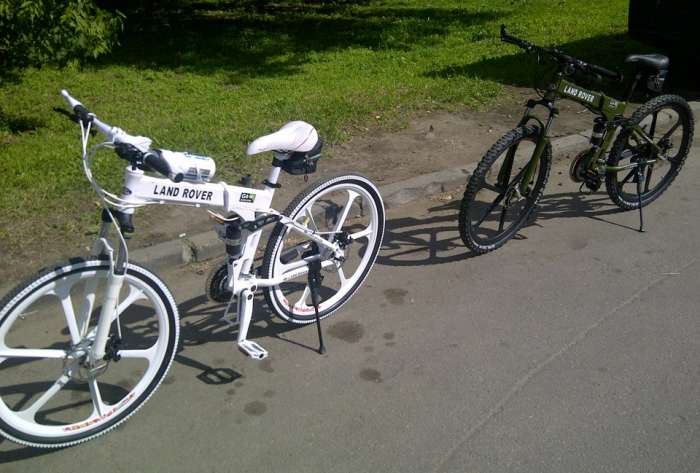 Складной велосипед на литых дисках Land Rover, фотография 2