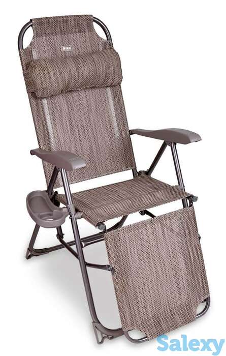 Шезлонг ника кш3/2 с полкой муссон, фотография 1