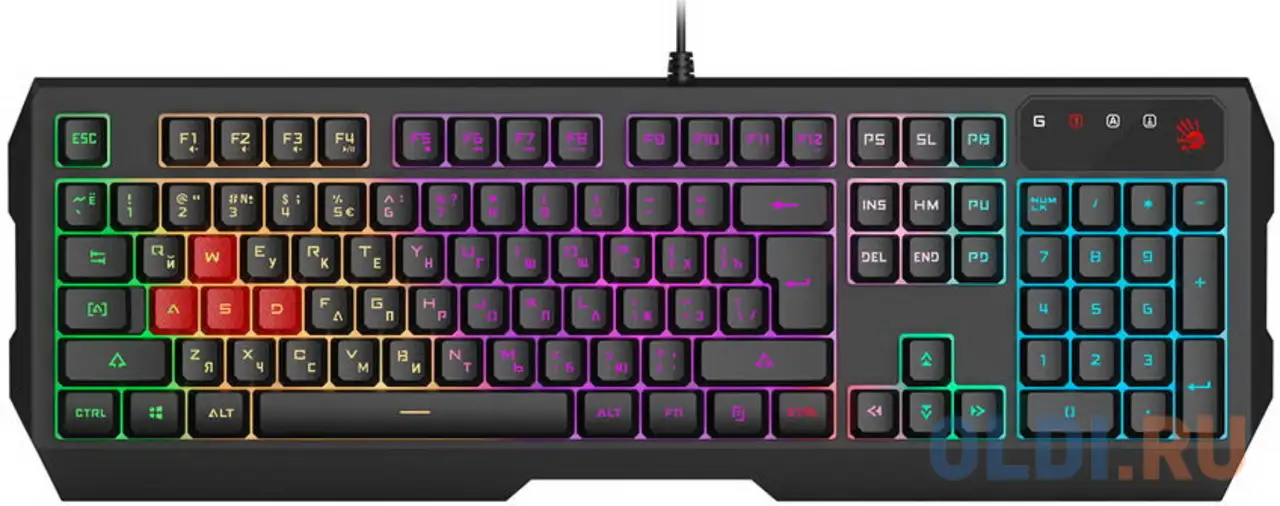 Клавиатура a4tech bloody b140n black usb, фотография 1