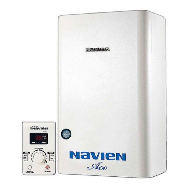 Котел газовый настенный NAVIEN Deluxe Plus 24 k White, фотография 1
