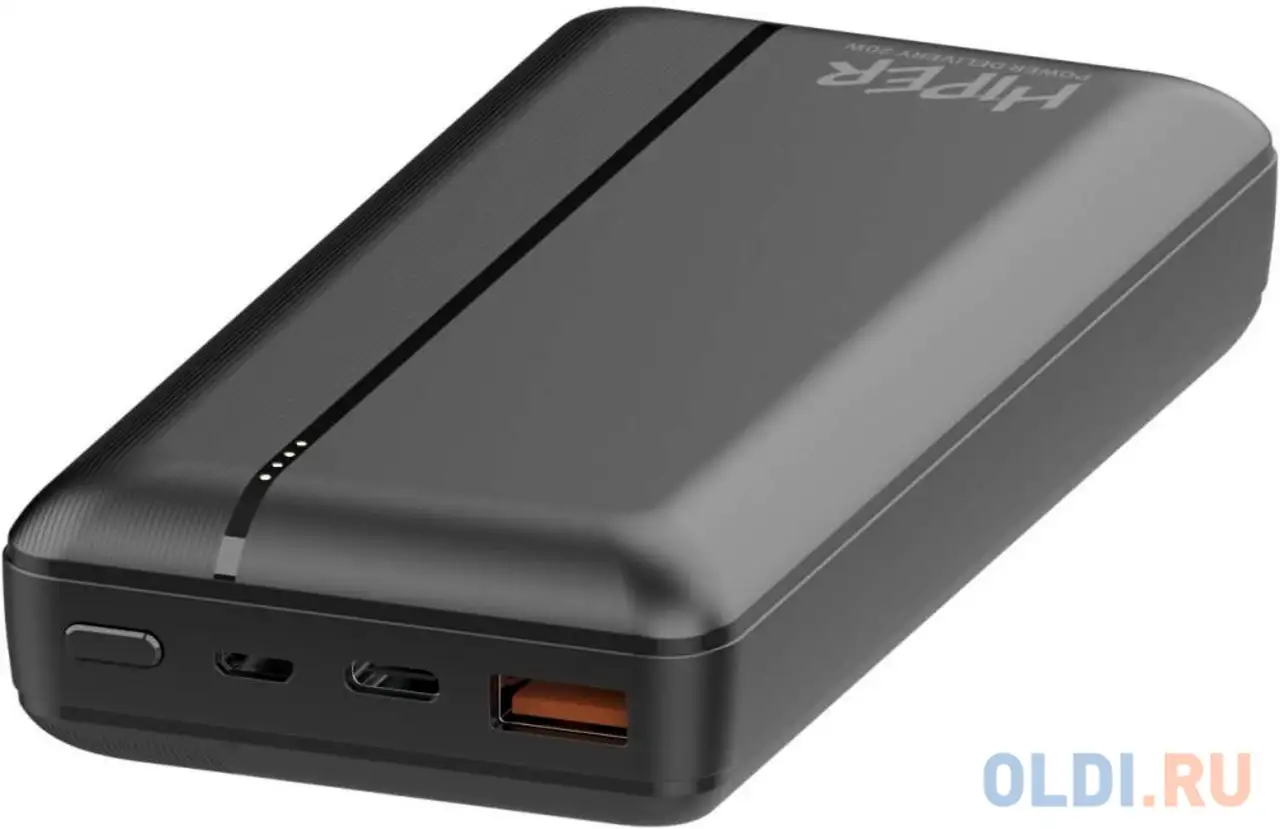 Внешний аккумулятор power bank 20000 мач hiper mx pro 20000 черный, фотография 1