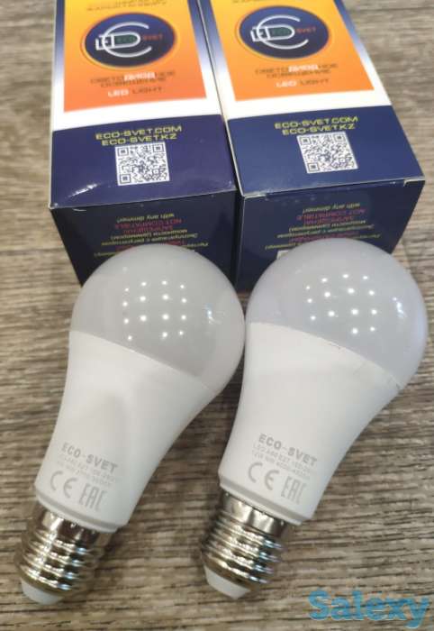Лампа светодиодная LED A60 12W E27 Eco-Svet Алматы Лед, фотография 3