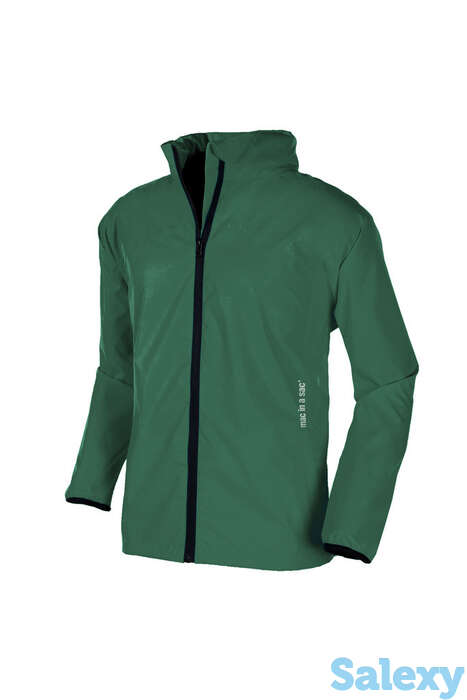 Ветровка мужская непромокаемая мембранная mac in a sac classic т.зеленая, фотография 1