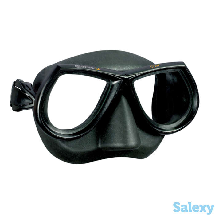 Маска mares sf star, для подводной охоты и фридайвинга - ц.об.черный, ц.р.зеленый камуфляжный, фотография 1