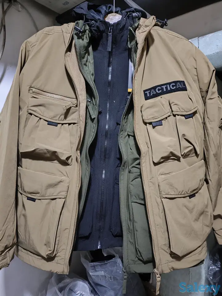 Натовские Ветровки-726. С карманами и с капюшоном. Оптом и в Розницу, фотография 2