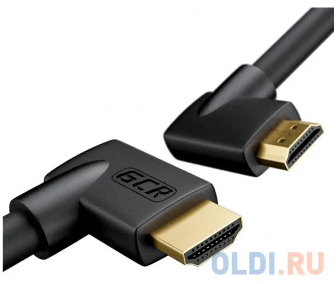 Gcr кабель 2.0m hdmi 2.0, m правый угол /m правый угол,, фотография 1