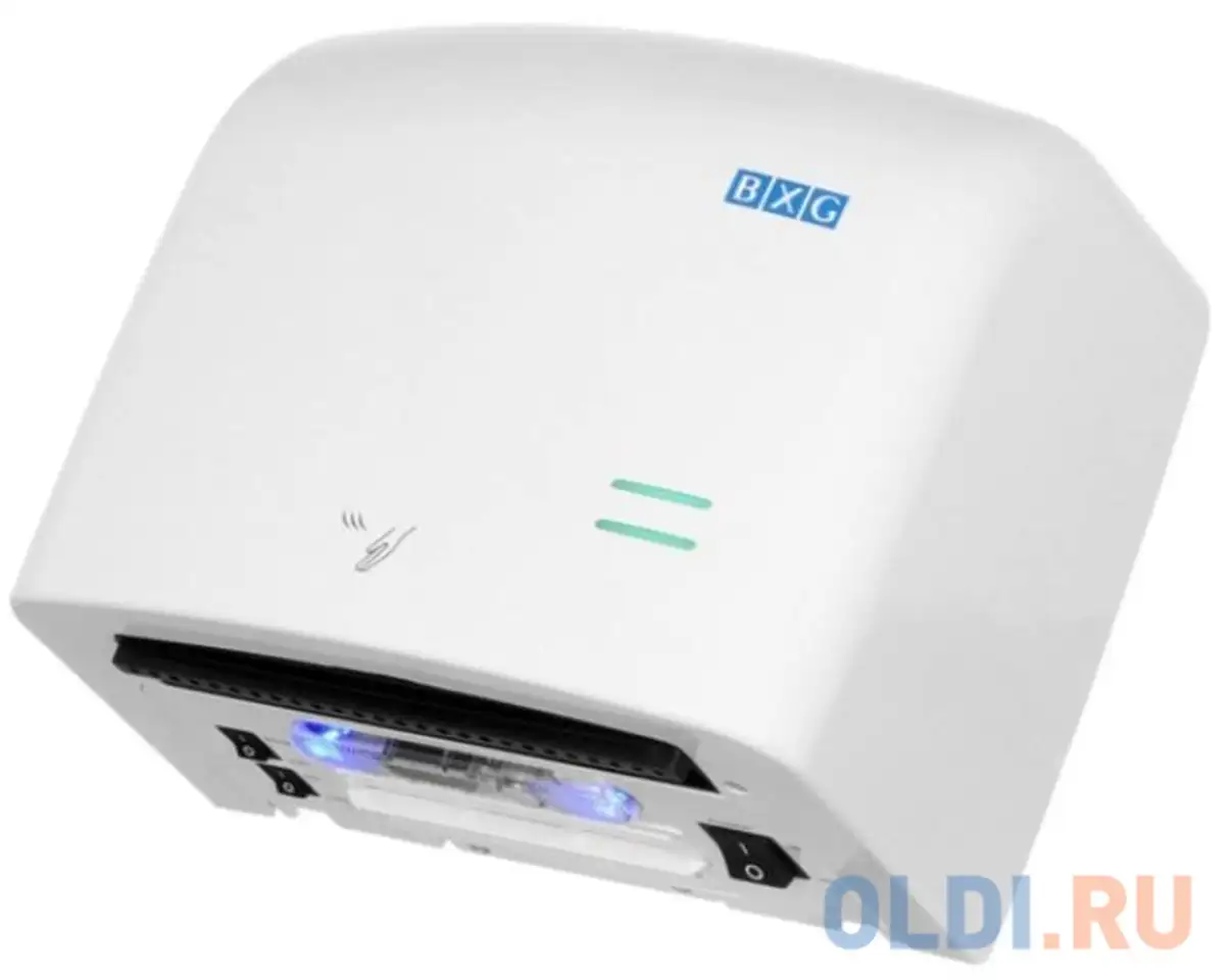 Сушилка для рук bxg-jet-5500, 1250 вт, пластик, белая, фотография 1