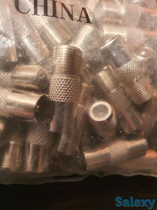 Штекер металлический на антенну, разъём телевизионной антенны (ТВ), фотография 5