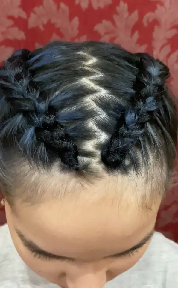 Плетение косичек, афро, фигурные, колоски, фотография 5