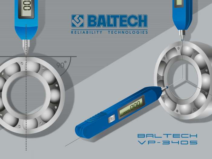 Приборы для диагностики, портативный виброметр BALTECH VP-3410, фотография 1