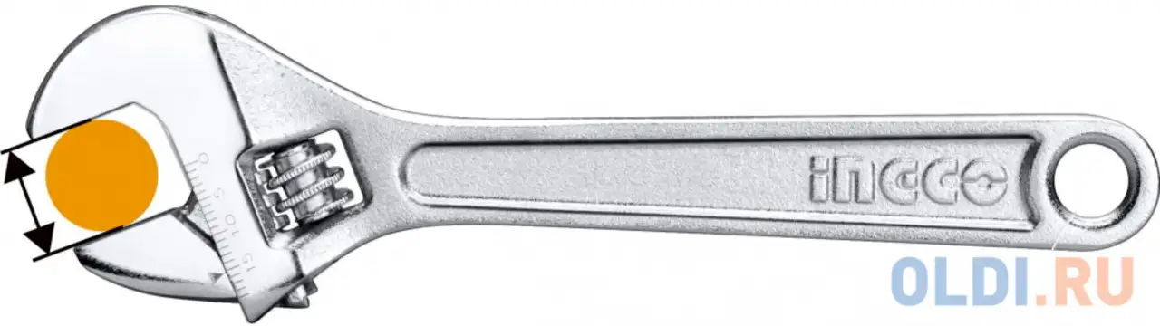 Ключ разводной 450 мм ingco hadw131182, фотография 1