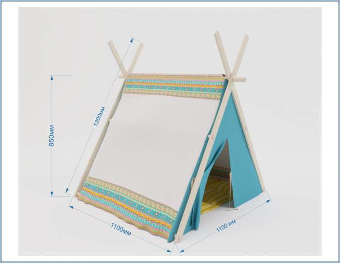 Детские игровые домики, кукольные домики, развивающие доски, вигвамы, фотография 2