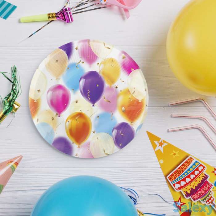 Тарелки картонные «Шарики», 180 мм, фотография 1