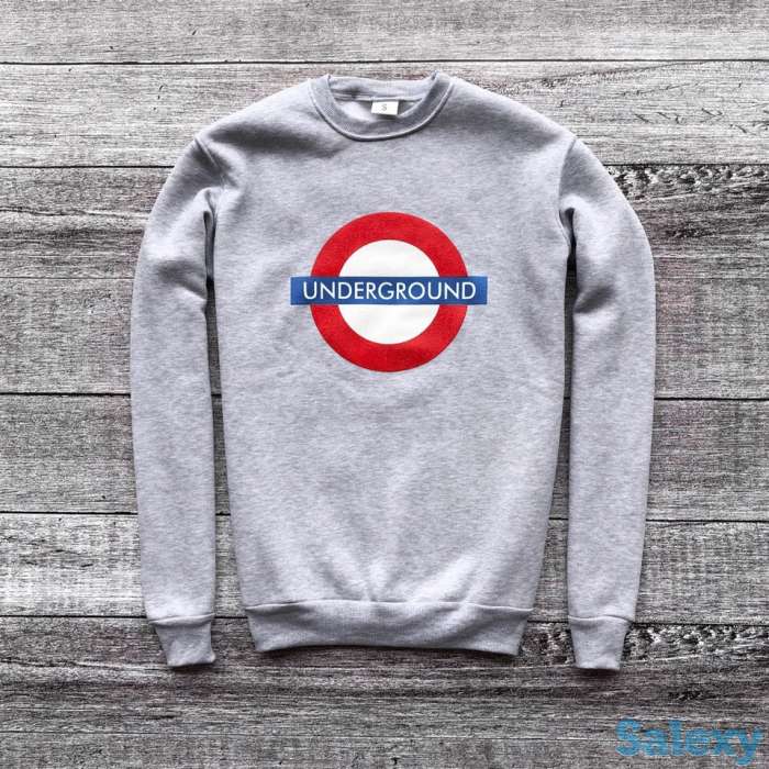 Логотип на серые свитшотах. Нанесение на серые свитшоты логотипа компании., фотография 1